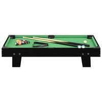 mini mesa de billar negro y verde 92x52x19 cm