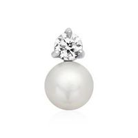 elegante colgante de plata 925 con perla