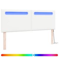 cabecero con luces de tiras led montaje en la pared 160 cm pvc
