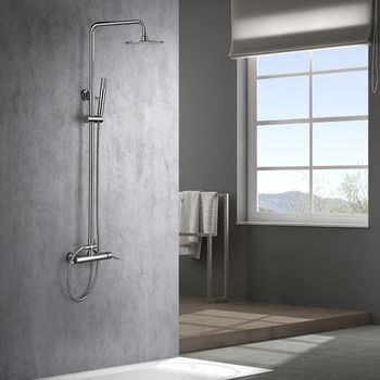 Grifería Monomando Para Lavabo Color Cromado En Latón Y Zama Con Cartucho Cerámico
