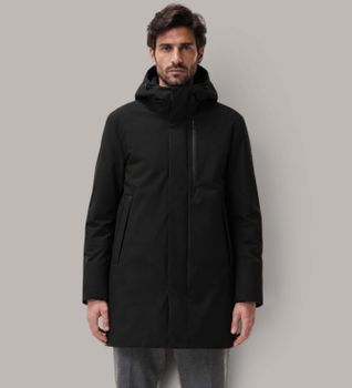 DUNO para hombre. PLANET Parka Planet negro (50), Casual, Poliamida
