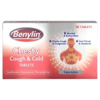benylin chesty cough  cold tablets