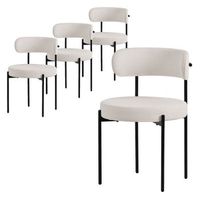 juego de sillas de comedor silla de cocina en tejido teddy