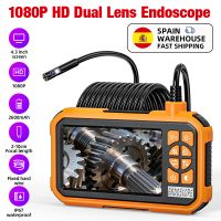 camara endoscopica kerui 1080p de lente simpledoble con pantalla ips de 43 camara semicircular para inspeccion de tuberias bateria de 2600mah