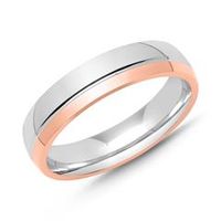anillo de plata 925 bicolor para hombre