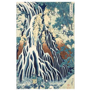 La Cascada de Kirifuri en el Monte Kurokami - K. Hokusai - cm. 40x60