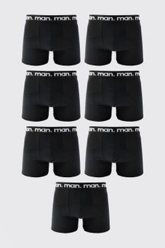 Pack De 7 Bóxers Man, Negro