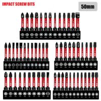 juego de puntas de destornillador multifuncionales ph pz sq hex torx sl juego de puntas de destornillador de impacto universal de multiples especificaciones 50 mm puntas magneticas material