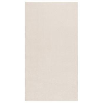 Alfombra De Pelo Largo Color Crema Y Blanco, 120 X 183 Cm, Poliéster Vidaxl