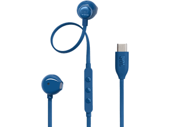 Auriculares de botón - JBL Tune 305C, Intraurales, Bluetooth, Con cable, Micrófono, Blue