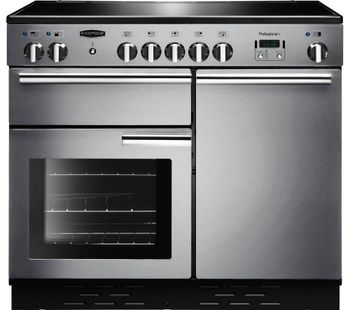 RANGEMASTER Professional 100 Electric Induction Range Cooker - Stainless Steel & Chrome, Stainless Steel