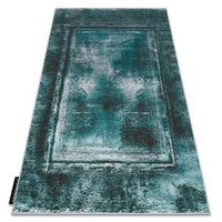 alfombra de luxe moderna 634 marco vintage - structural verde  antrac 140x190 cm