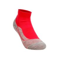 falke ru4 endurance short calcetines para correr mujeres - rojo gris claro