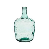 botella decorativa de vidrio verde con textura irregular florero de vidrio vintage para flores secas o naturales jarron de vidrio transparente estilo rustico para decoracion del hogar
