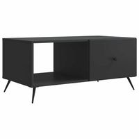 mesa de cafe negro 90 x 50 x 40 cm madera de ingenieria vidaxl