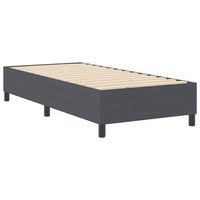 cama tipo box spring gris oscuro 80 x 200 cm telas de pana