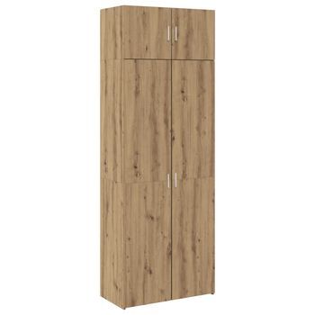 Armario De Almacenamiento 2 Uds. Roble Artisan Vidaxl
