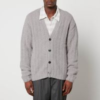 mfpen house wool-blend fleece cardigan - xs