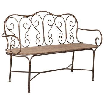 Banco De Metal 146.69x55.25x45.09/89.54h Cm
