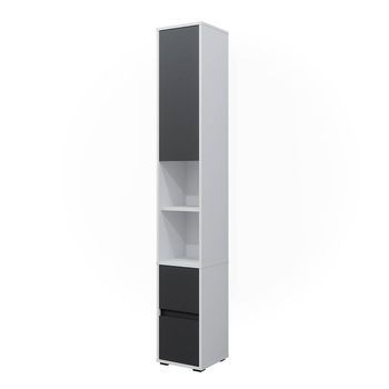 Armario Para Ropa Blanca Maltin 30.2 X 189 Cm Con Una Puerta Y Dos Cajones Vicco