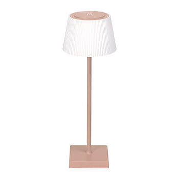 Aigostar Lámpara de Mesa Inalámbrica Recargable USB, Lámpara de Escritorio Táctil Regulable, 3 Modos de Color, Lámpara de Noche IP54 Impermeable para Interior y Exterior, Dormitorio - Marrón Claro