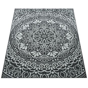 Alfombras de interior y exterior Cocoon negro 80x200 cm