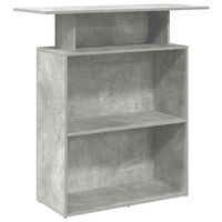 mostrador de recepcion gris hormigon 100x40x104 cm vidaxl