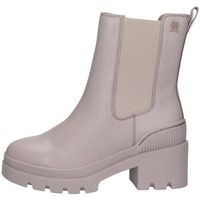 tommy hilfiger botas fw0fw07761 leather mid heel boot para mujer