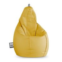 puff pera polipiel mostaza happers xl