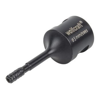 Wolfcraft - 1 Broca De Perforación De Diamante Para Amoladora Angular Ø 5 mm