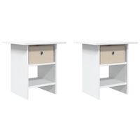 mesita de noche 2 uds 41 x 40 x 45 cm madera de ingenieria vidaxl