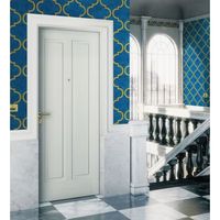 papel pintado vinilico lavable geometrico en relieve estilo finlandes azul y dorado - helsinki ornaments 676319 de gaulan - rollo de 10 m x 106 m