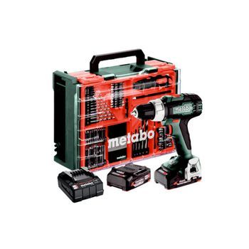 Taladro Atornillador A Batería - Bs 18 L Set - Metabo - Con 2 Baterías 18v2.0ah - Cargador - Maletín Y Accesorios - 614051710