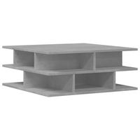 mesa de centrormesa auxiliarrmesa de cafe madera de ingenieria gris hormigon 70x70x29 cm