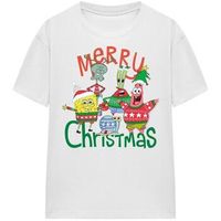 spongebob squarepants tops y camisetas merry christmas para mujer