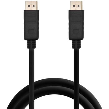 PcCom Essential Cable DisplayPort 1.2 Macho/Macho 4K 1.8m Negro