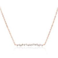 cadena para mujer de plata 925 chapado en oro rosa