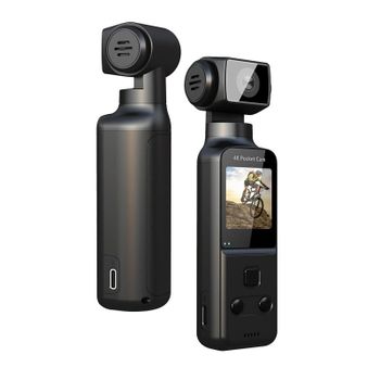 Cámara Corporal Klack 4K Mini, Estabilización EIS, Lente 270°, Micrófono Externo, WiFi