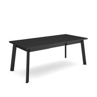 mesa comedor mesa fija cocina y salon 200 para 10 comensales patas de madera estilo moderno negro