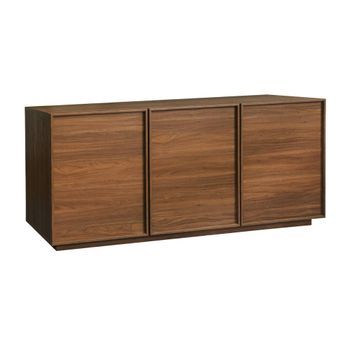 Aparador Efecto Madera 3 Puertas, 160cm, Nogal