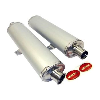 Silenciador de escape Moto Guzzi 1100 Sport Mistral oval par