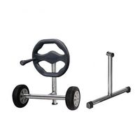 soporte para enrollacobertor kokido thor 59x72 cm con ruedas incluidas para piscinas enterradas o de obra de hasta 57 m