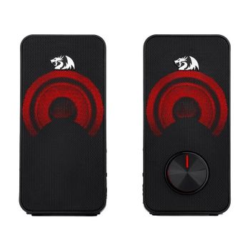 Altavoces Redragon Stentor 2.0 USB y jack 6 W con iluminación roja