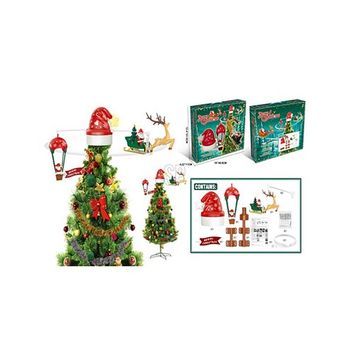 Adorno Móvil Rotatorio Santa Claus Para Punta Del Árbol Basics
