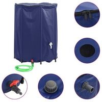 deposito de agua plegable con grifo pvc 1350 l vidaxl