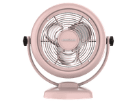 ventilador de sobremesa - cecotec energysilence 800 retrodesk estilo retro 20 w 2 velocidades inclinacion ajustable 3 aspas rosa