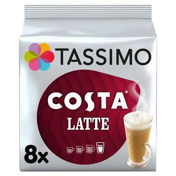 Tassimo Costa Latte Coffee Pods 6 Serving
