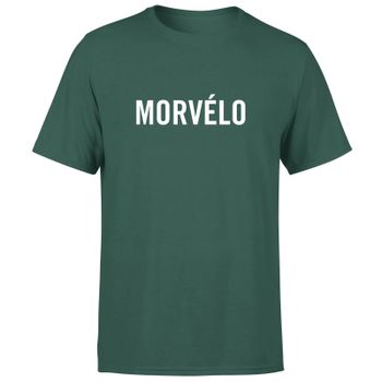Morvelo Logo White Men's T-Shirt - Green - XXL - Green