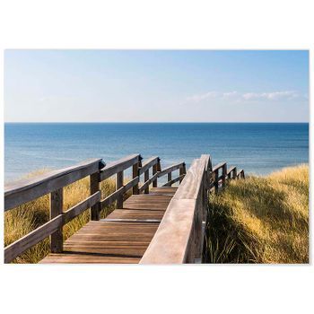 Panorama Dibond De Aluminio Isla De Sylt 100 X 70 Cm | Impreso En Aluminio Dibond Blanco De Alta Calidad | Cuadros Paisajes | Cuadros Decoración Salón