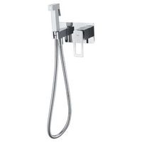 grifo monomando empotrado para bidet en acero y laton cromado en color cromo